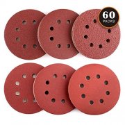 60 St&uuml;ck Schleifpapier f&uuml;r 125mm-Randschleifmaschinen