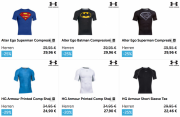 Armour Sale Trainingsshirts ab 15 &euro; Rabatt bis zu 35% z.B. Superman Shirt nur 29,96 &euro;