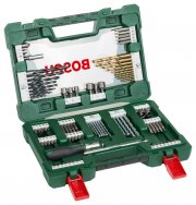 Bosch DIY 91tlg. Bohrer- und Bit-Set V-Line Titanium zum Bohren und Schrauben in Holz, Stein und Met