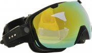 Rollei Ski Goggles - Skibrille mit integrierter Kamera, Full HD und Mikrofon - Schwarz 