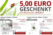 Druckerzubhoer Gutschein - 5 &euro; Rabatt auf Alles + 2 Gratisartikel