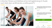 6 Wochen Fitness und Wellness ohne Vertragsbindung im Studio nach Wahl nur 29 &euro;