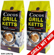 Cocos Ketts &ouml;kologische Grillkohle-Briketts 6Kg 11,99 &euro;