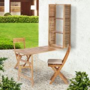 3-teiliges Gartenm&ouml;bel-Set Serena mit Sitzkissen