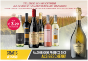 12 Flaschen Wein + Prosecco gratis nur 39,48 &euro; *freie Auswahl