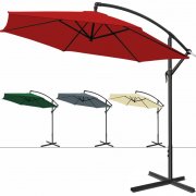 Alu Sonnenschirm 3m Ampelschirm mit Handkurbel nur 40 &euro;