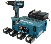 Makita Akku-Bohrschrauber 18,0V (DDF459RF4J) inkl 4 Akkus nur 249,90 &euro;