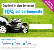 10% auf Gartenger&auml;te 