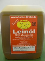Lein&ouml;l aus erster Kaltpressung, 5 Liter f&uuml;r nur 19,00 &euro; 