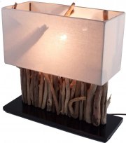 Tischleuchte aus Holz