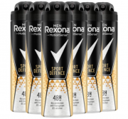 6er Pack (6 x 150 ml) Rexona Men Sport Defence Herren Anti-Transpirant Deospray