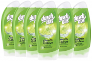 6er Pack (6 x 250 ml) Duschdas Damen Duschgel Limette & Minze