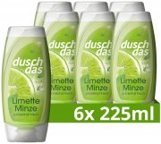 6er Pack (6 x 250 ml) Duschdas Duschgel Limette & Minze mit Fresh-Energy-Duftformel