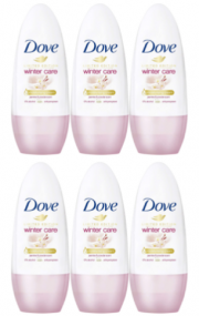 6er pack (6 x 50 ml) Dove Roll-on Deo Winter Care f&uuml;r 48 Stunden Schutz