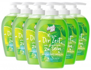 6er Pack (6x250 ml) Duschdas Fl&uuml;ssigseife Limette & Minze mit antibakterieller Wirkung