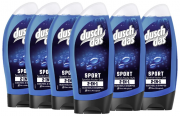 6er Pack Duschdas 2 in 1 Duschgel & Shampoo Sport f&uuml;r M&auml;nner 250 ml 