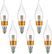 6er Pack Elrigs E14 4W LED Lampen in Flammenform