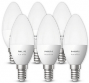6er Pack Philips Hue E14 LED-Lampen 5,5 W Warmwei&szlig; mit Philips Hue Bluetooth App & Amazon Alexa