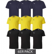 6er Pack Puma TeamGOAL 23 Casual Herren Shirts 100% Baumwolle