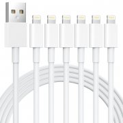 6er Pack QCFDDG Lightning Ladekabel Apple MFi Certified