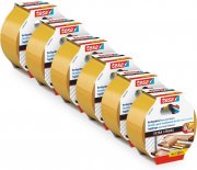 6er Pack tesa Doppelseitiges Klebeband 10 m x 50 mm extra stark klebend