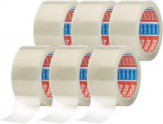6er Pack tesapack 64014 Ger&auml;uscharmes Paketklebeband 66m x 50 mm