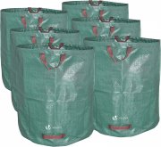 6er Pack VOUNOT Gartenabfalls&auml;cke mit je 272 Liter Kapazit&auml;t