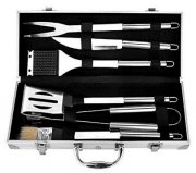 6tlg Edelstahl Grillbesteck-Set im Aluminiumkoffer f&uuml;r 15,94&euro; statt 29&euro;