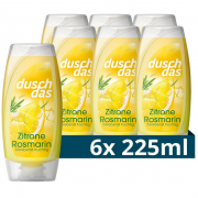 6x 225 ml Duschdas Duschgel Zitrone Rosmarin mit Fresh-Energy-Duftformel