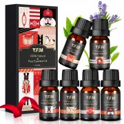 6X10 ml Y.F.M &Auml;therisches &Ouml;le Set f&uuml;r Aromatherapie und Diffuser