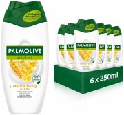 6x250 ml Palmolive Duschgel Naturals Honig & Milch