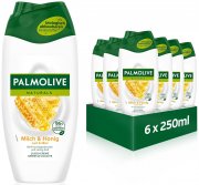 6x250 ml Palmolive Duschgel Naturals Honig & Milch