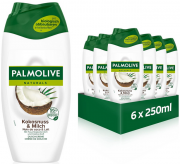 6x250 ml Palmolive Duschgel Naturals Kokosnuss & Milch mit Feuchtigkeitsmilch