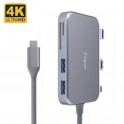 7-in-1 USB-C Kartenleser Hub von iHaper aus Alu mit USB 3 & 4K HDMI Port nur 35,99&euro;