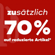 70% Extra-Rabatt auf alle bereits reduzierte Artikel im Sale bei Mister Lady