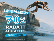 70% Rabatt auf das komplette Sortiment inkl. bereits reduzierte Artikel bei PlanetSports