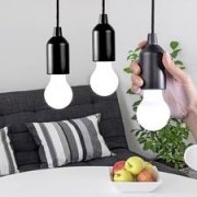 LED-Deckenleuchte EASYmaxx LED-Ziehleuchte flexibel 3er-Set Schwarz