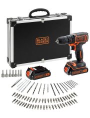 Akkuschrauber &raquo;BDCDC18BAFC&laquo;, 18V, 2x 1,5Ah Li Akkus, 80tlg. Zubeh&ouml;r nur 99,99 &euro;