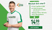 Smartmobil LTE All Tarif f&uuml;r nur 14,99 mtl. 4GB LTE + 25 &euro; Wechselbonus
