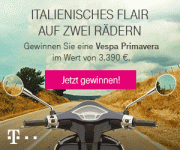 !HOT! Gewinne eine Vespa Primavera im Wert von 3390 &euro; bei Telekom