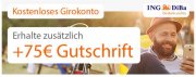 75&euro; Gutschrift f&uuml;r kostenloses ING-DiBa Girokonto