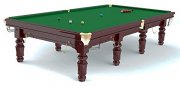 Snookertisch ROBERTSON Tournament 8 ft. - aus Ahorn Massivholz, mahagonifarben gebeizt, 