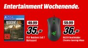 Media Markt Entertainment Wochenende z.B. Resident Evil 7 nur 35 &euro;