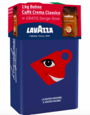 LAVAZZA 3950 Caffe Crema Classico + Design Dose (1 kg) nur 10,66 &euro; inkl. Versand