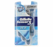 4er Pack Gillette Sensor 3 Ice Herren Einweg-Rasierer nur 4,99 &euro; inkl. Versand