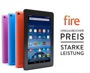 Fire-Tablet, 17,7 cm 7 Zoll Display, WLAN, 8 GB f&uuml;r nur 39,99 &euro; 