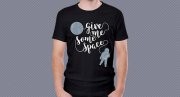 Give Me Some Space T-Shirt in Schwarz nur 9,99 &euro;