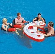 Schwimmende Party Wasser-Bar mit vier Sesseln nur 36,90 &euro; 