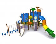 Spielanlage SCHL&Ouml;SSCHEN mit Tunnelrutsche - f&uuml;r &ouml;ffentliche Spielpl&auml;tze 