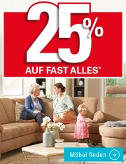 25% auf fast alles bei M&ouml;bel H&ouml;ffner